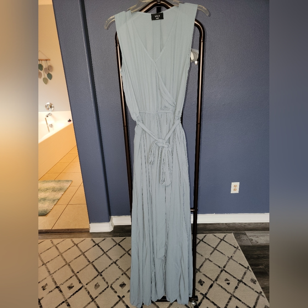 Womens Blue Bridal Dress